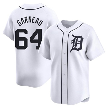 Dustin Garneau Men's Limited Detroit Tigers White Home Jersey