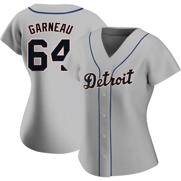 Dustin Garneau Women's Authentic Detroit Tigers Gray Road Jersey