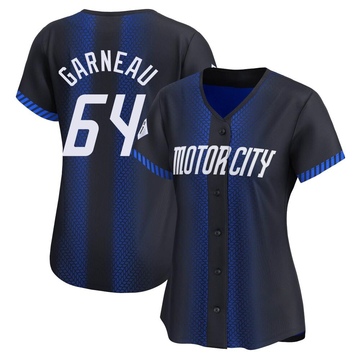 Dustin Garneau Women's Limited Detroit Tigers Blue 2024 City Connect Jersey