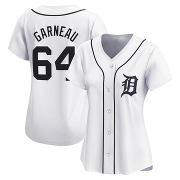 Dustin Garneau Women's Limited Detroit Tigers White Home Jersey