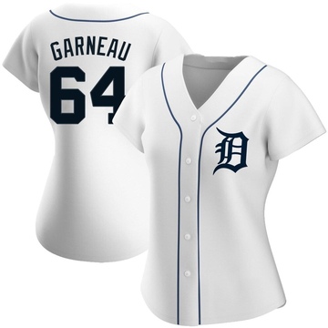 Dustin Garneau Women's Replica Detroit Tigers White Home Jersey