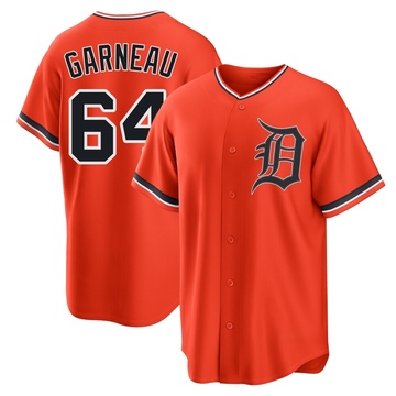 Dustin Garneau Youth Replica Detroit Tigers Orange Alternate Jersey