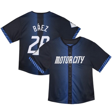 Javier Baez Toddler Limited Detroit Tigers Blue & Preschool 2024 City Connect Jersey