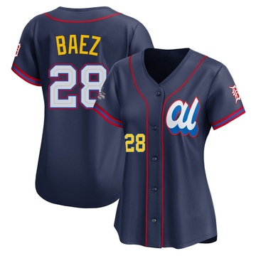 Javier Baez Women's Limited Detroit Tigers Navy American League 2025 All-Star Edition Jersey