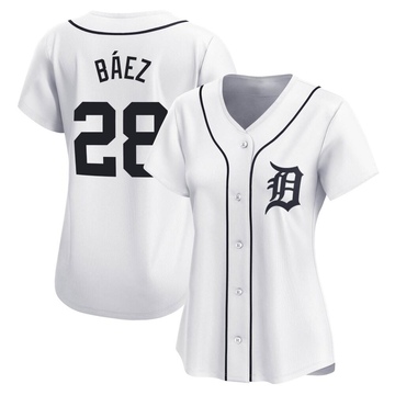 Javier Baez Women's Limited Detroit Tigers White Home Jersey