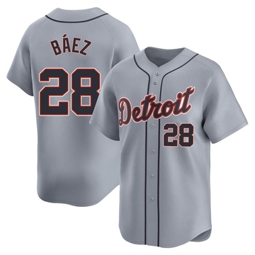 Javier Baez Youth Limited Detroit Tigers Gray Road Jersey