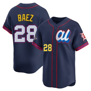 Javier Baez Youth Limited Detroit Tigers Navy American League 2025 All-Star Edition Jersey