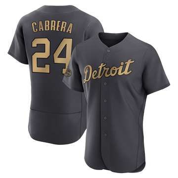 Miguel Cabrera Men's Authentic Detroit Tigers Charcoal 2022 All-Star Game Jersey