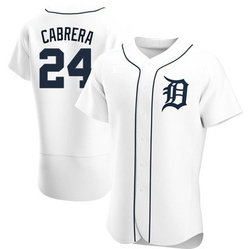 Miguel Cabrera Men's Authentic Detroit Tigers White Home Jersey