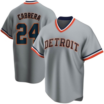 Miguel Cabrera Men's Detroit Tigers Gray Road Cooperstown Collection Jersey