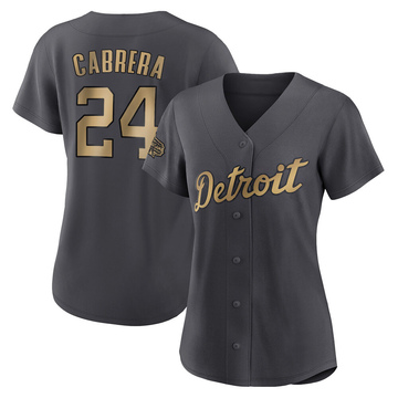Miguel Cabrera Women's Authentic Detroit Tigers Charcoal 2022 All-Star Game Jersey