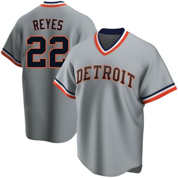 Victor Reyes Youth Replica Detroit Tigers Gray Road Cooperstown Collection Jersey