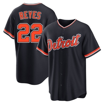 Victor Reyes Youth Replica Detroit Tigers Navy Alternate 2nd Jersey