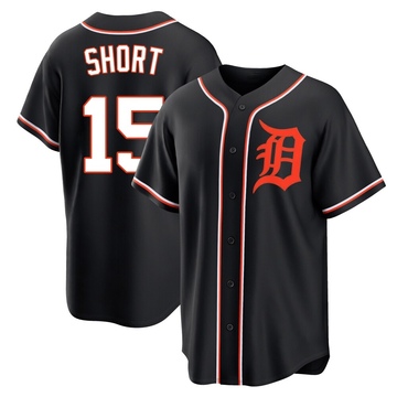 Zack Short Men's Replica Detroit Tigers Black Fashion Out Jersey